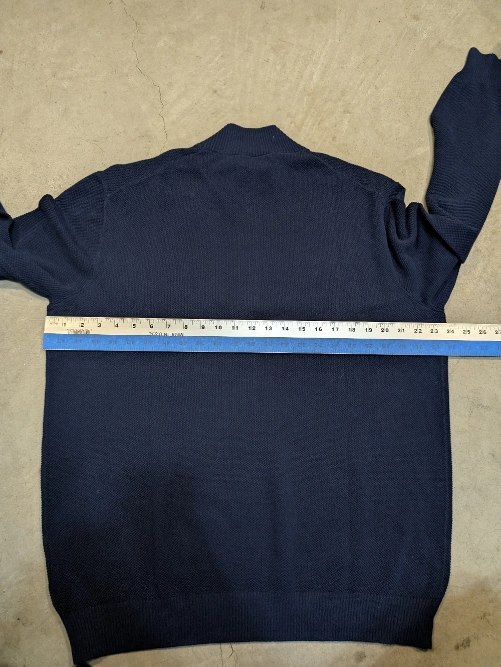NWT Club Room Men's L Navy Half-Zip Sweater